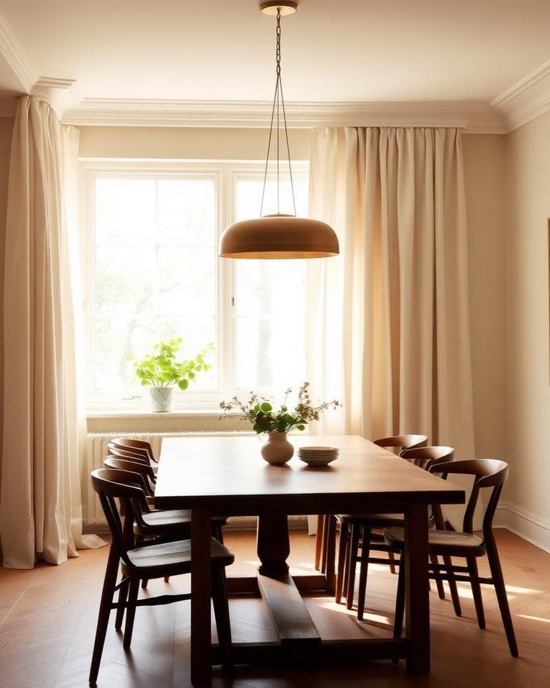 Hanglampen in interieur — Boven de eettafel of woonkamer