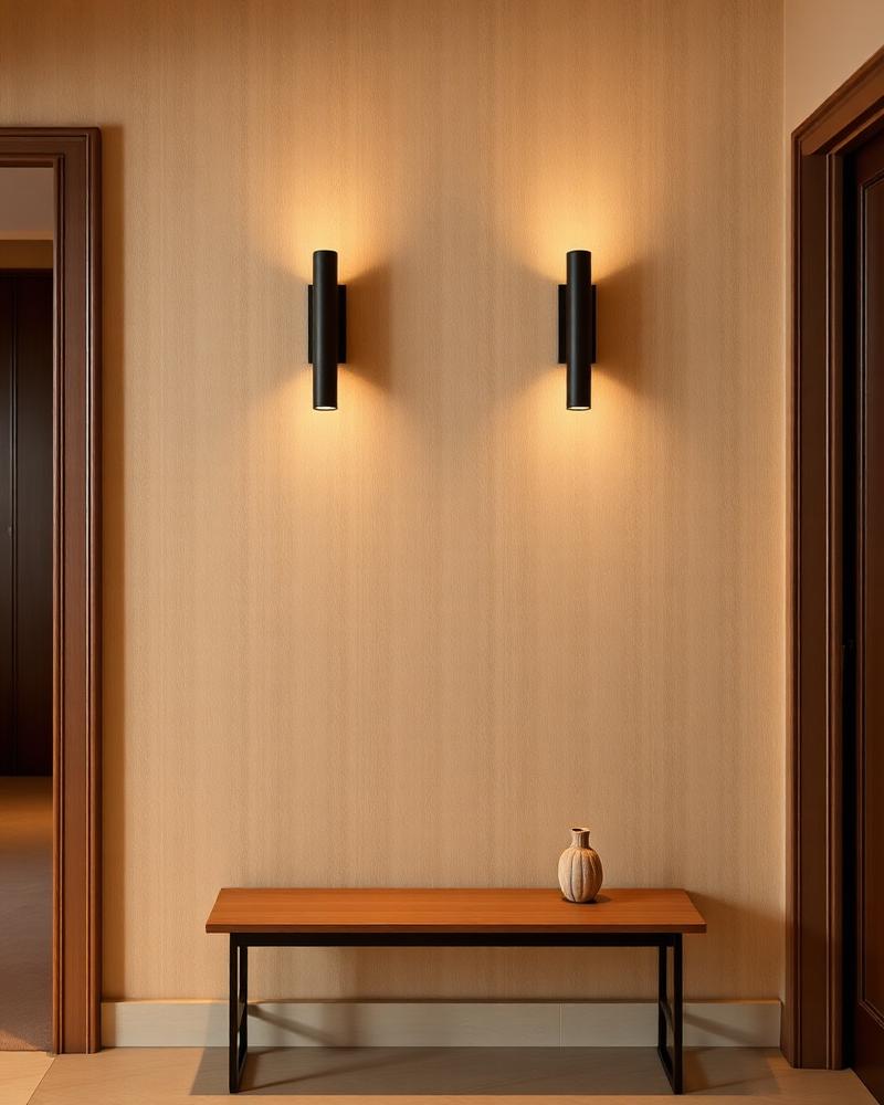 Wandlampen in interieur — Sfeer aan woon- en slaapkamerwand